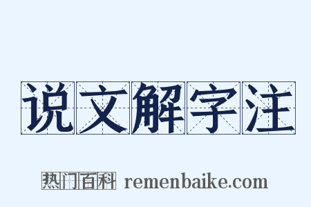 说文解字注是什么意思的图片